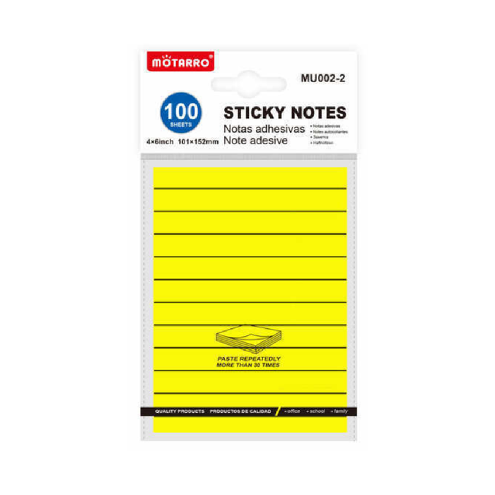 Lined Sticky Notes 101 × 152100pcs