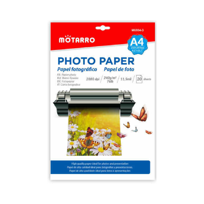 A4 Glossy Photo Paper 240g 20sheets
