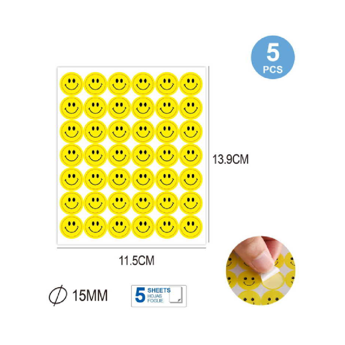 Sticky Labels Smile Face 155pages