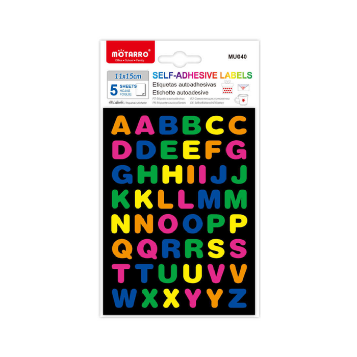 Labels Alphabets 5pcs