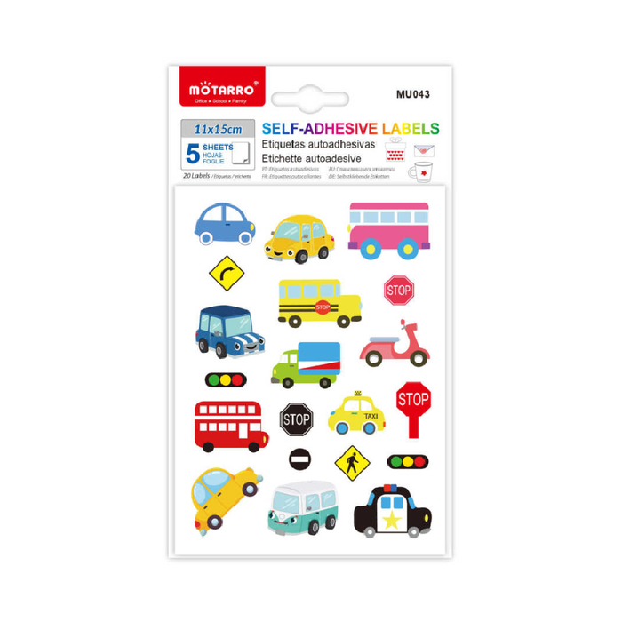 Labels Vehicles 5pcs