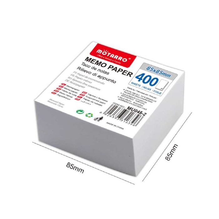 Memo Paper White 85 × 8580g 400pages