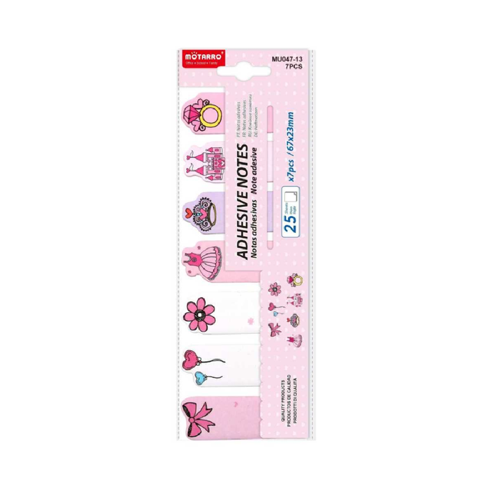 Adhesive Notes Assorted Princess 67 × 2325sheets