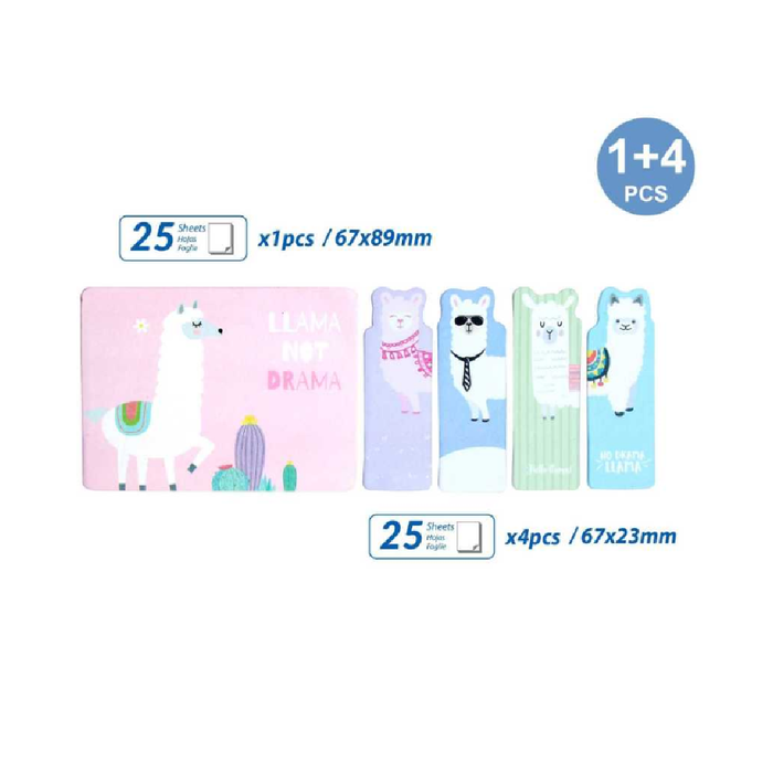 Adhesive Notes Assorted Alpaca 67 × 23
 67 × 8925sheets