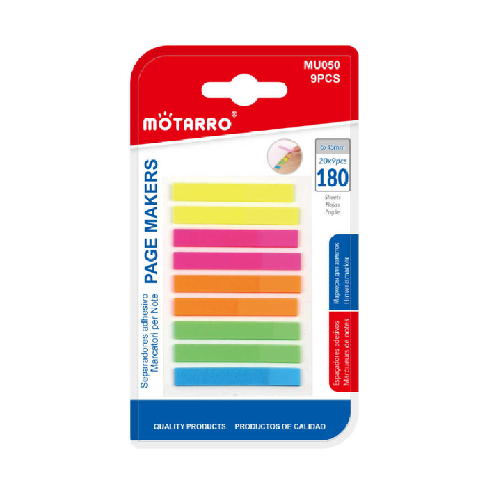 Page Markers Assorted 6 × 459packs × 20