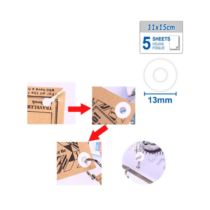 Super Adhesive Labels 5pcs