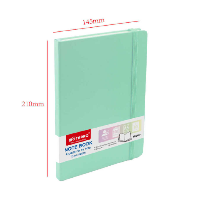 A5 Hard Cover Notebook 80g 100pages Colored