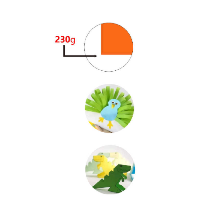 Cardboard 50 × 70cm 230g 25pcs Orange