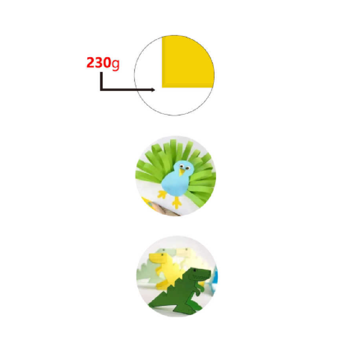 Cardboard 50 × 70cm 230g 25pcs Tangerine