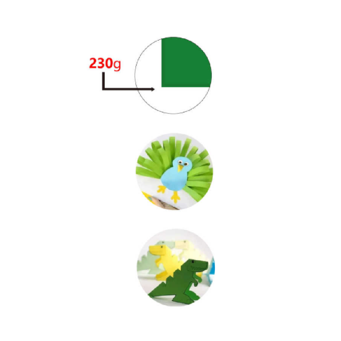 Cardboard 50 × 70cm 230g 25pcs Dark Green