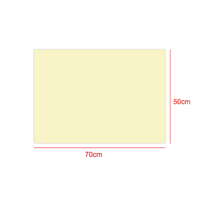Cardboard 50 × 70cm 230g 25pcs Light Yellow