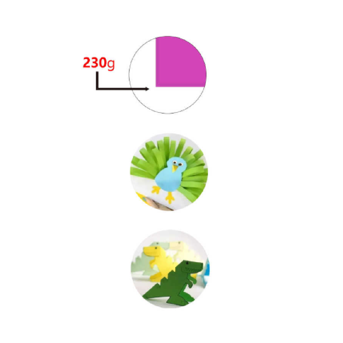 Cardboard 50 × 70cm 230g 25pcs Hot Pink