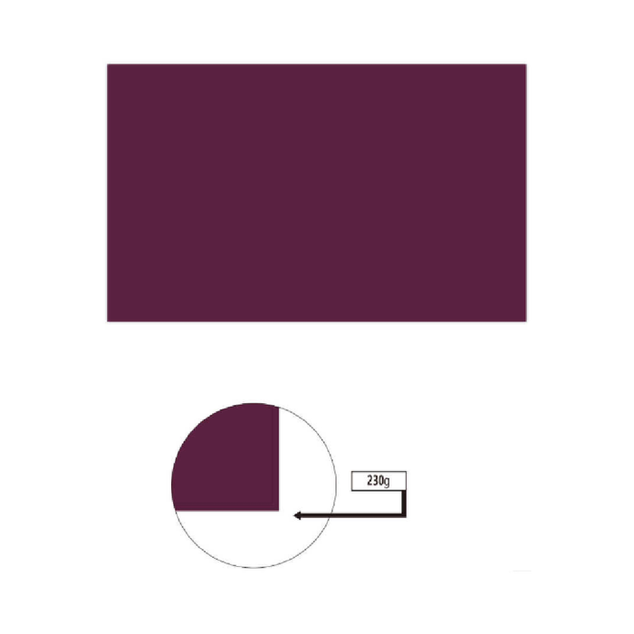 A4 Cardboard 230g 50pcs Burgundy