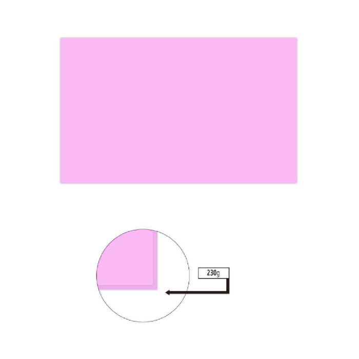 A4 Cardboard Pastel Color 230g 50pcs Pink