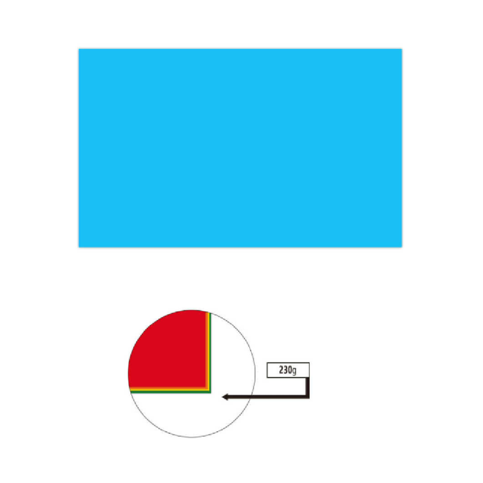 A4 Cardboard 230g 50pcs 8 Colors Assorted