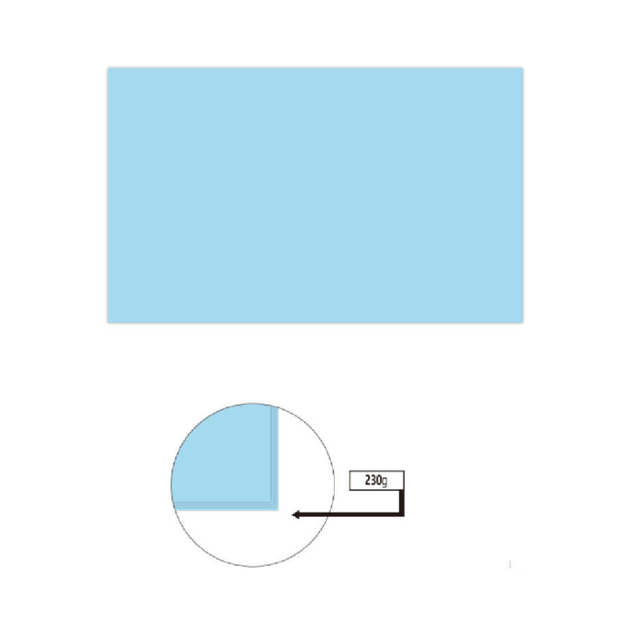 A4 Cardboard Pastel Color 230g 50pcs Blue