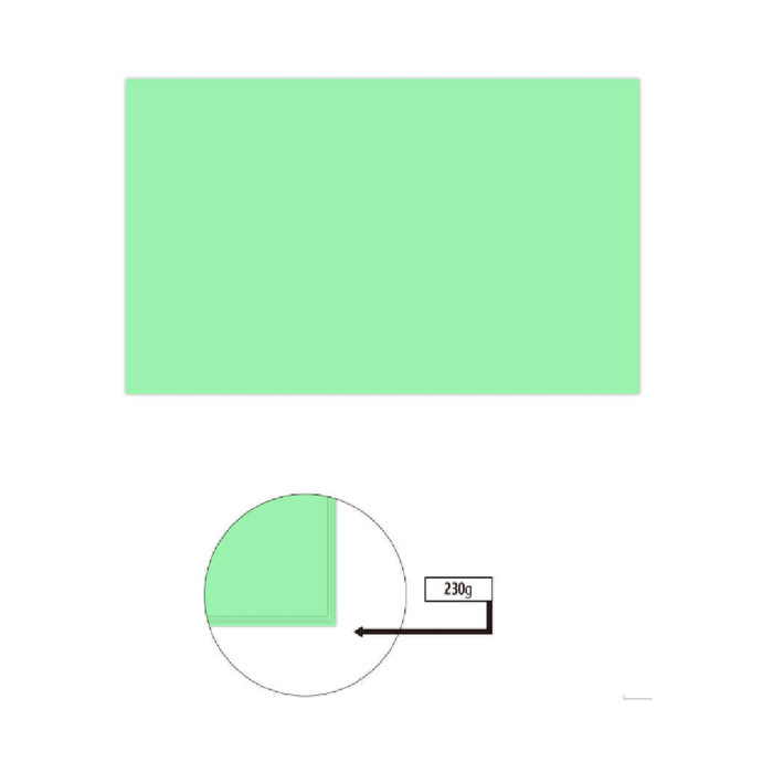 A4 Cardboard Pastel Color 230g 50pcs Green