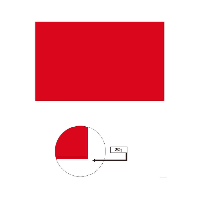 A4 Cardboard 230g 50pcs Red