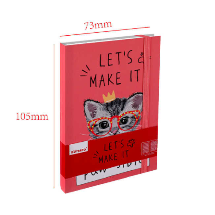 A7 Notebook 4 Assorted Pet 80g 100page
