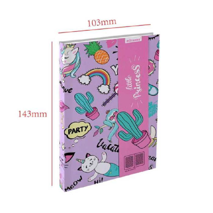 A6 Notebook 4 Assorted Cartoon 80g 100page