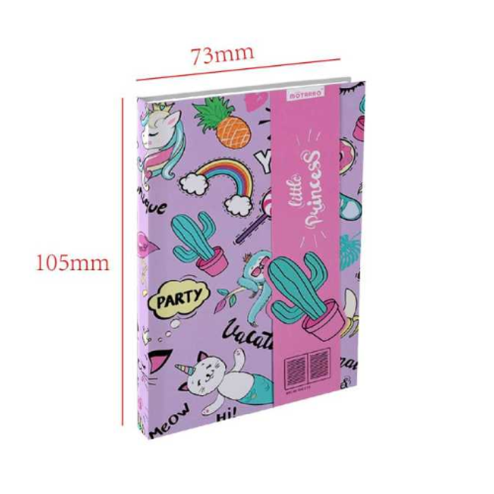 A7 Notebook 4 Assorted Cartoon 80g 100page