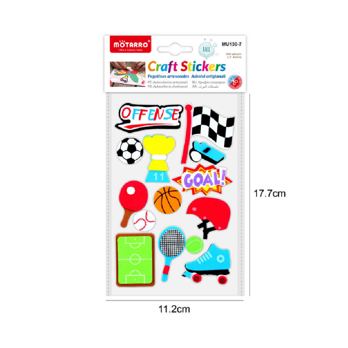 EVA Sticker Assorted Sport