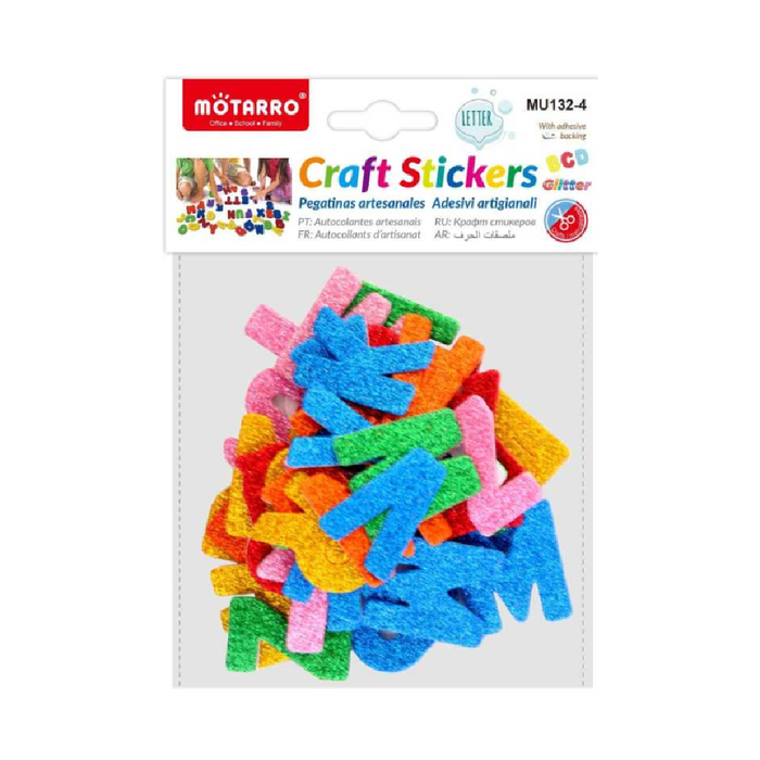 EVA Sticker Assorted Glitter Letters