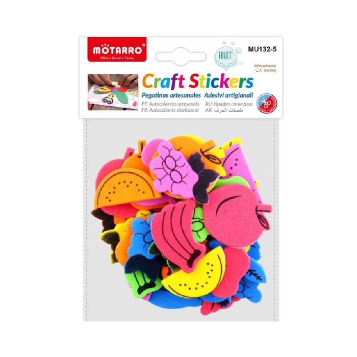 EVA Sticker Assorted Glitter Fruit