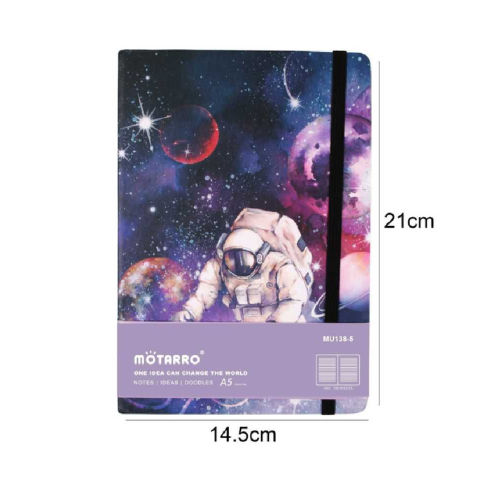 A5 Hard Cover Notebook Galaxy 80g 100pages