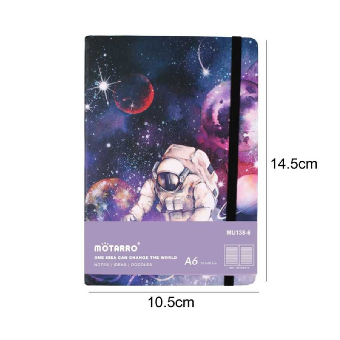 A6 Hard Cover Notebook Galaxy 80g 100pages