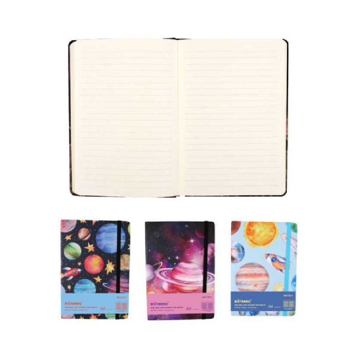 A6 Hard Cover Notebook Galaxy 80g 100pages
