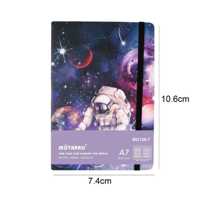 A7 Hard Cover Notebook Galaxy 80g 100pages