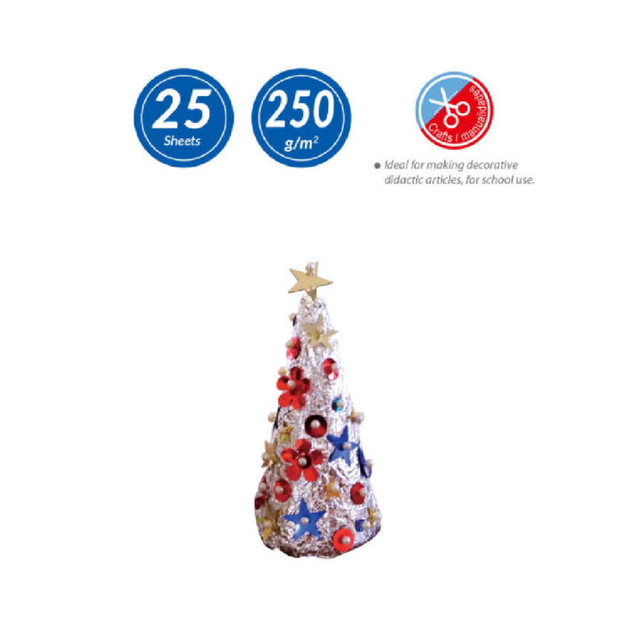 Foil Paper 50 × 70cm 250g 25pcs Red