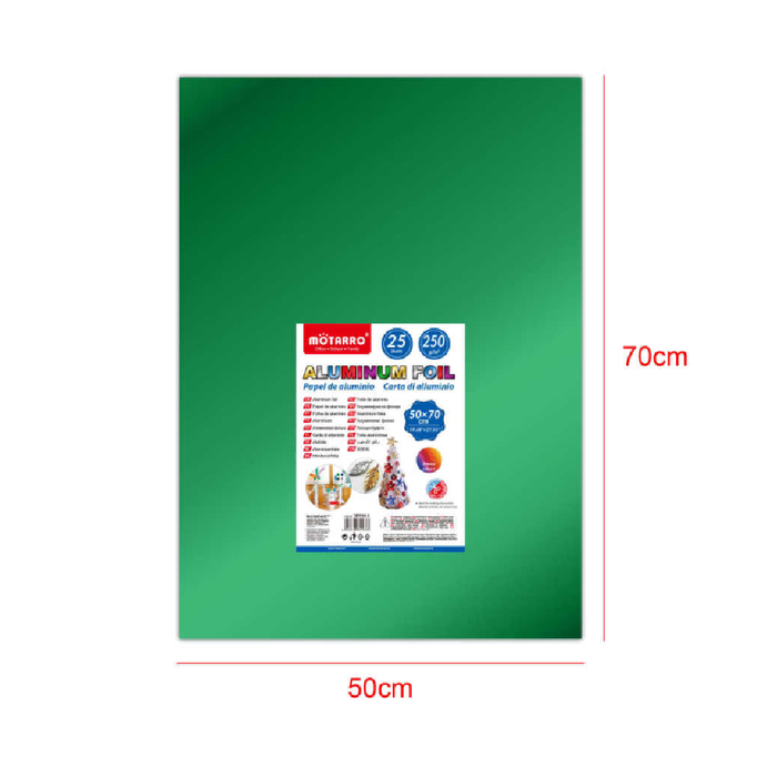 Foil Paper 50 × 70cm 250g 25pcs Green