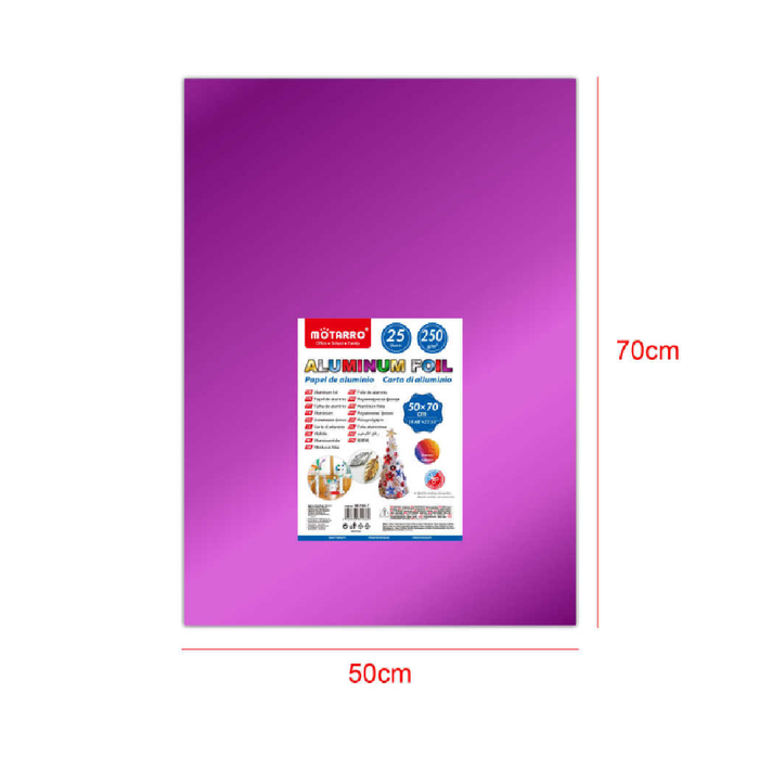 Foil Paper 50 × 70cm 250g 25pcs Purple