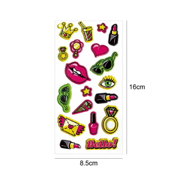 Puffy Sticker 85 × 160 Make up