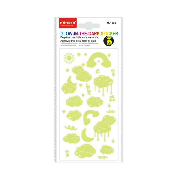 Glow in the Dark Stickers 85 × 160 Clouds