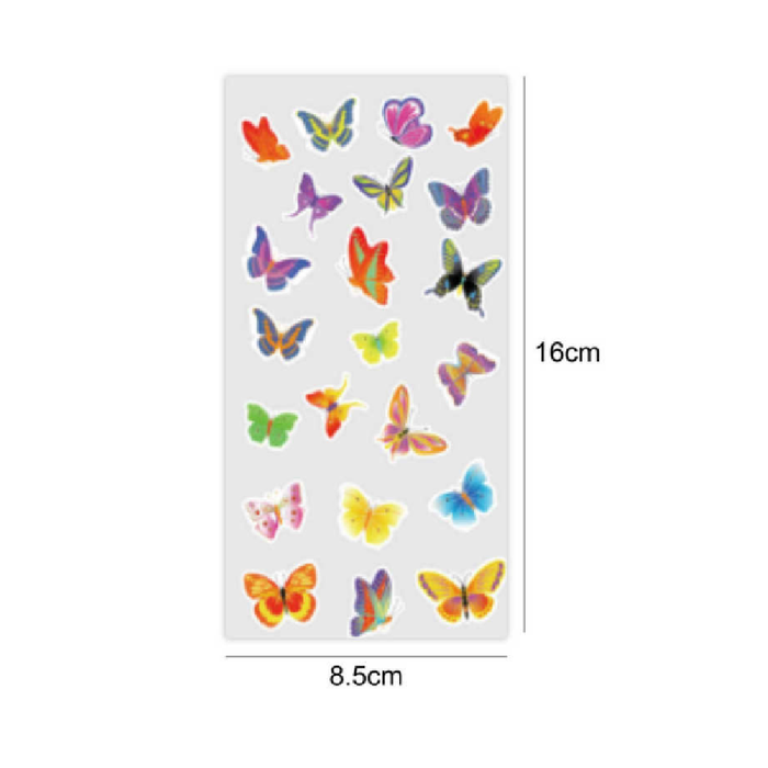 Glitter Stickers 85 × 160 Butterflies