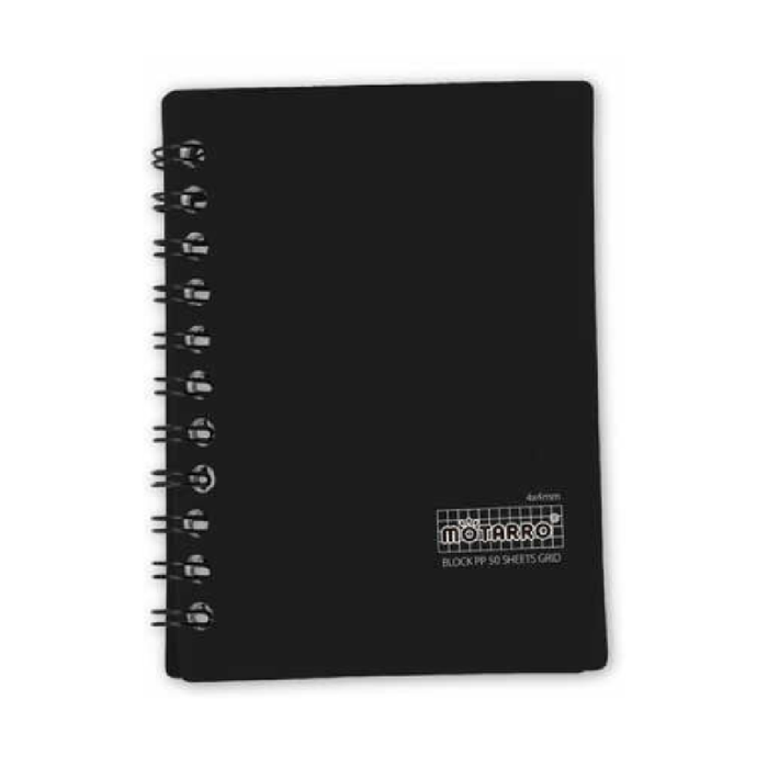 3.3 × 5" PP Cover Left Side Spiral Notebook 80g 50pages