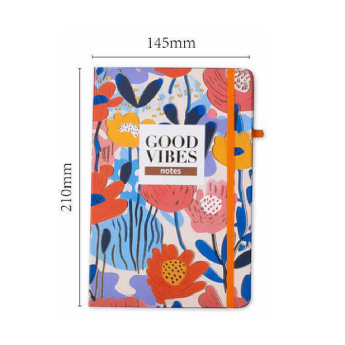 A5 Floral Notebook 80g 100p
