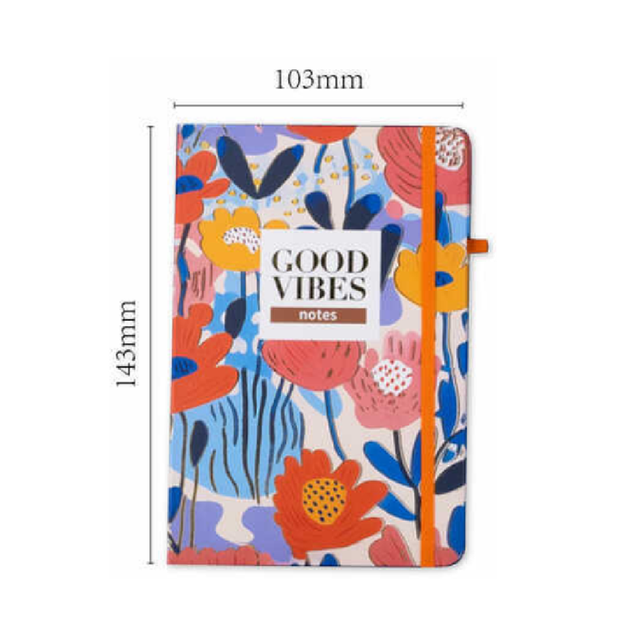 A6 Floral Notebook 80g 100p