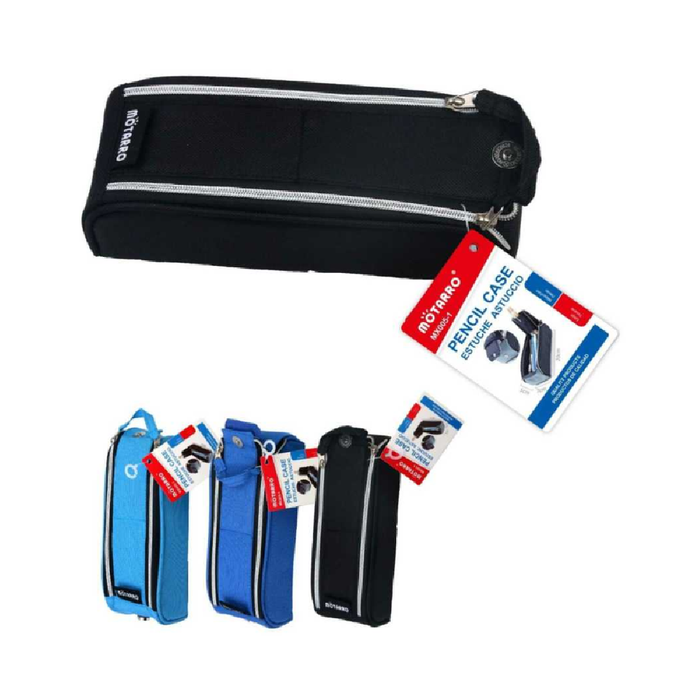 Pencil Case 5 × 7 × 20cm Black/Blue/Navy