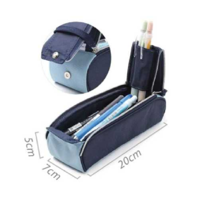 Pencil Case 5 × 7 × 20cm Black/Blue/Navy