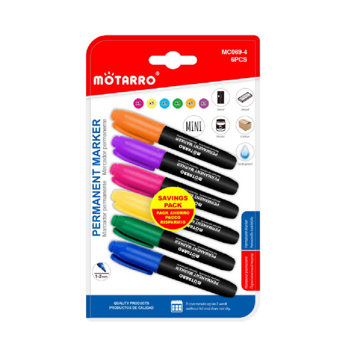 Casaliving Mini Permanent Markers Assorted Set
