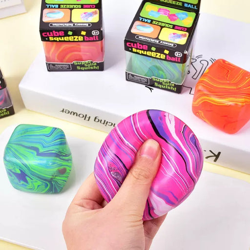 nee doh style fidget cube stress ball squishy sensory toy