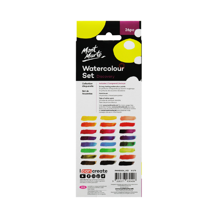 Watercolour Painting 26pc Set