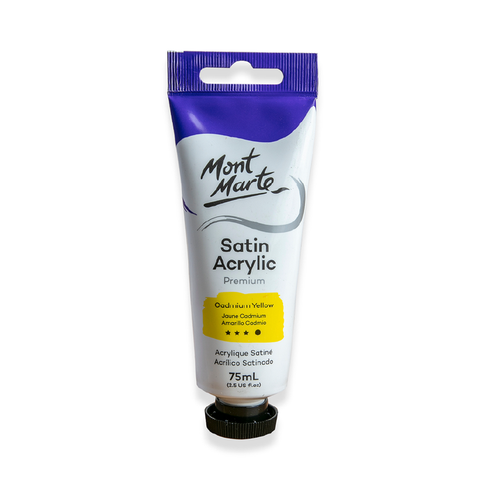 Satin Acrylic 75ml - Cadmium Yellow