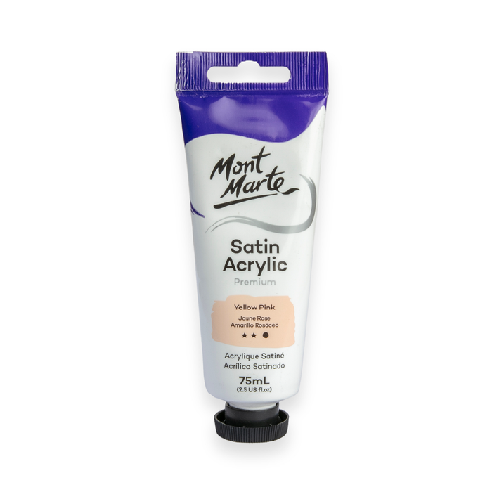 Satin Acrylic 75ml - Yellow Pink