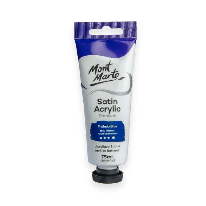 Satin Acrylic 75ml - Phthalo Blue