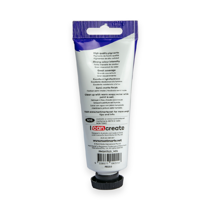 Satin Acrylic 75ml - Phthalo Blue